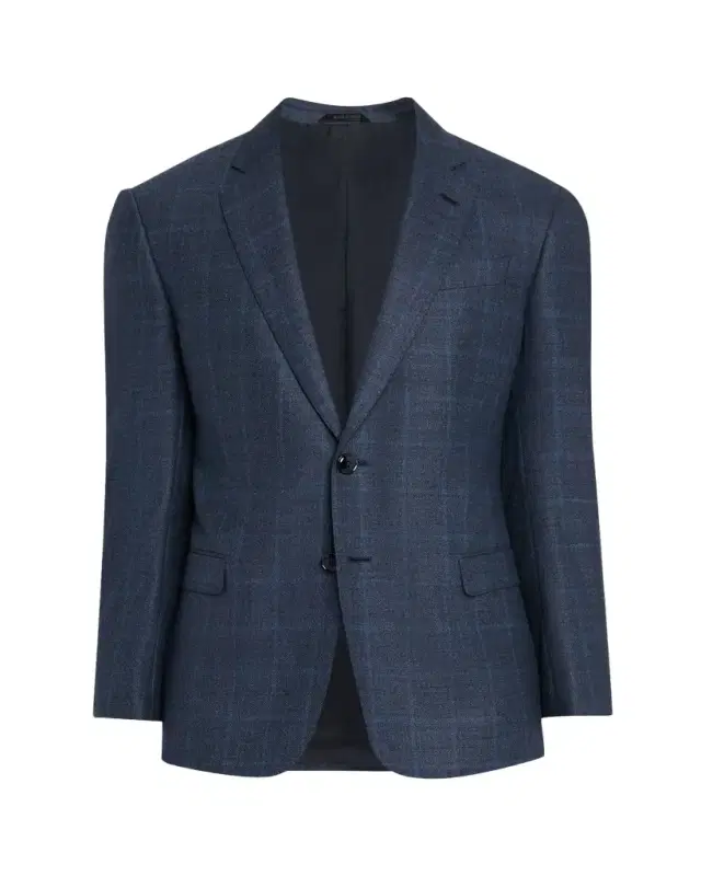 Giorgio Armani Men's Wool and Cashmere Soft Check Sport Coat