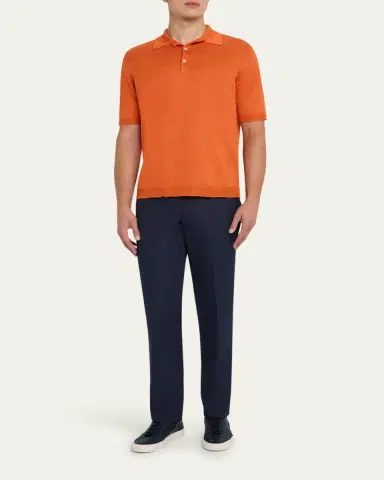 Anderson & Sheppard Men's Style One Flat-Front Trousers | Thumbnail 2 Anderson & Sheppard Men's Style One Flat-Front Trousers | Thumbnail 2