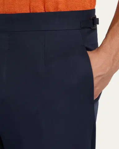Anderson & Sheppard Men's Style One Flat-Front Trousers | Thumbnail 5 Anderson & Sheppard Men's Style One Flat-Front Trousers | Thumbnail 5