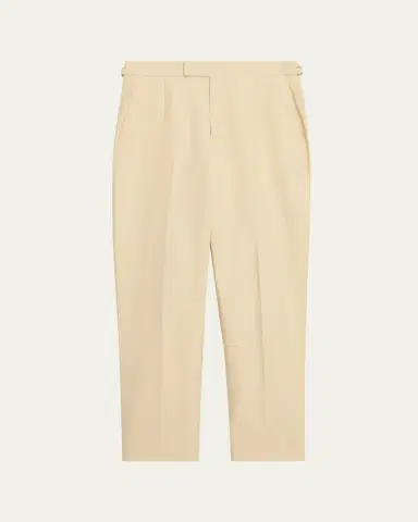 Anderson & Sheppard Men's Style One Flat-Front Trousers | Thumbnail 6 Anderson & Sheppard Men's Style One Flat-Front Trousers | Thumbnail 6