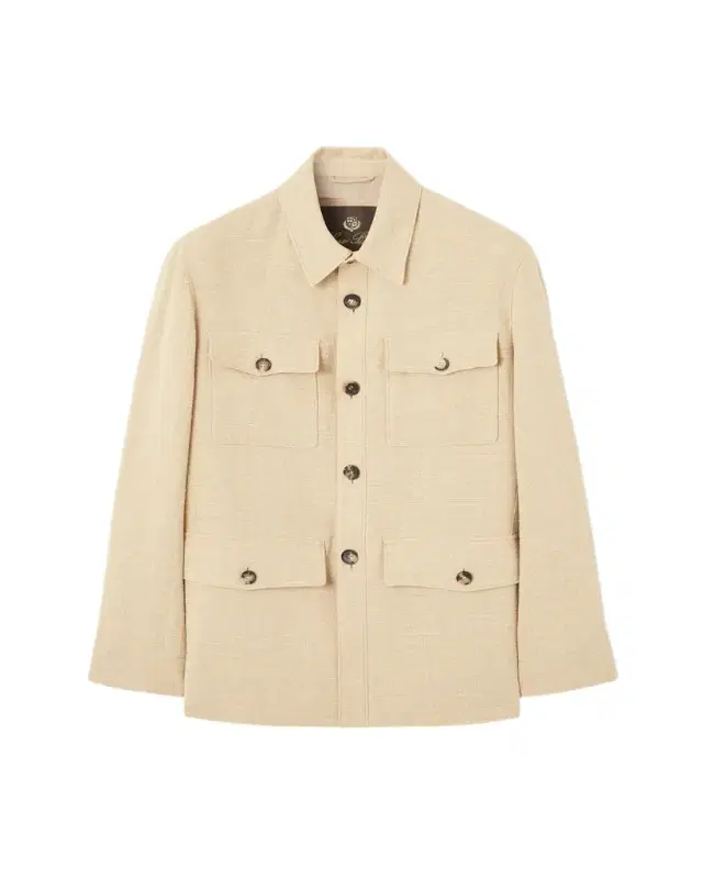 Men's Clem Summer Linen and Silk Shirt Jacket