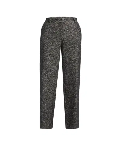 Dolce & Gabbana Herringbone Wool Straight-Leg Trousers | Thumbnail 1 Dolce & Gabbana Herringbone Wool Straight-Leg Trousers | Thumbnail 1