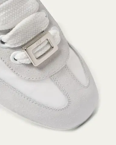 Roger Vivier Viv Low-Top Canvas and Suede Sneakers | Thumbnail 6