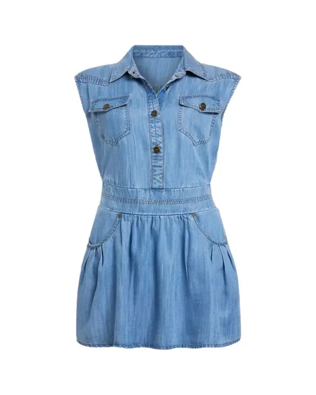 Ramy Brook Paxton Denim Mini Shirtdress