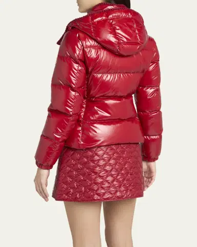 Moncler Glareins Hooded Short Down Jacket with Braided Trim | Thumbnail 3 Moncler Glareins Hooded Short Down Jacket with Braided Trim | Thumbnail 3