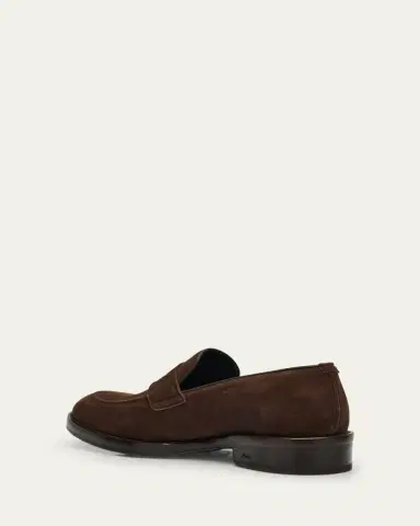 Brioni Men's Lukas Suede Penny Loafers | Thumbnail 4
