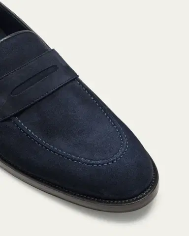Brioni Men's Lukas Suede Penny Loafers | Thumbnail 9
