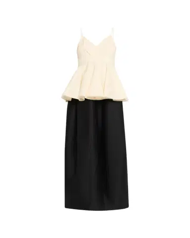Ashlyn Amell Persimmon Wool-Taffeta Peplum Maxi Dress | Thumbnail 1 Ashlyn Amell Persimmon Wool-Taffeta Peplum Maxi Dress | Thumbnail 1