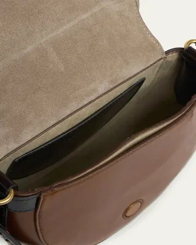 Dries Van Noten Arc Small Mixed Leather Whipstitch Crossbody Bag | Thumbnail 4 Dries Van Noten Arc Small Mixed Leather Whipstitch Crossbody Bag | Thumbnail 4