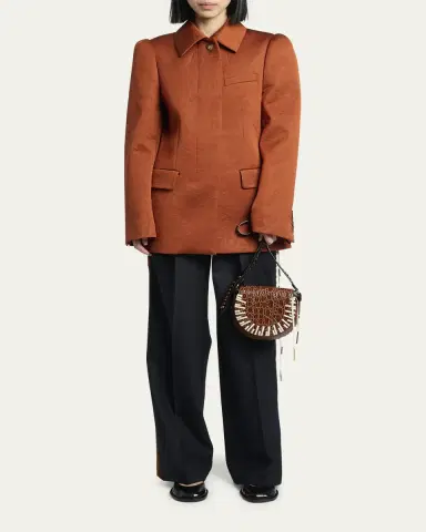 Dries Van Noten Arc Small Mixed Leather Whipstitch Crossbody Bag | Thumbnail 5 Dries Van Noten Arc Small Mixed Leather Whipstitch Crossbody Bag | Thumbnail 5
