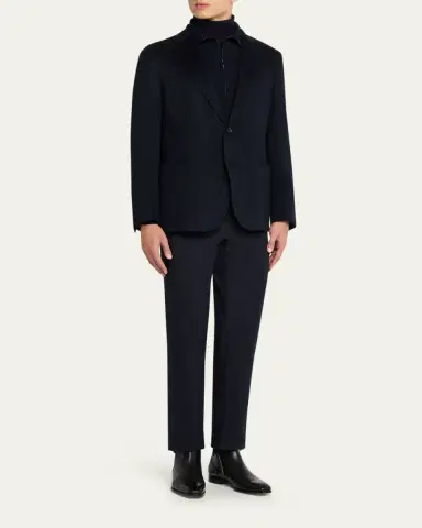 ZEGNA Men's Oasi Cashmere Detachable-Bib Jacket | Thumbnail 2 ZEGNA Men's Oasi Cashmere Detachable-Bib Jacket | Thumbnail 2