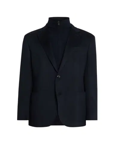 ZEGNA Men's Oasi Cashmere Detachable-Bib Jacket | Thumbnail 1 ZEGNA Men's Oasi Cashmere Detachable-Bib Jacket | Thumbnail 1