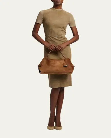 Ralph Lauren Collection The Ralph Calf-Suede Shoulder Bag | Thumbnail 2 Ralph Lauren Collection The Ralph Calf-Suede Shoulder Bag | Thumbnail 2