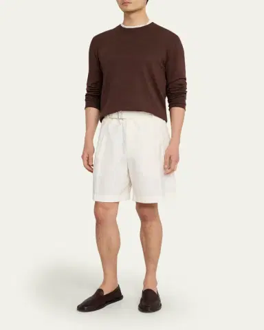 Massimo Alba Men's Mouline Wool Crewneck Sweater | Thumbnail 2
