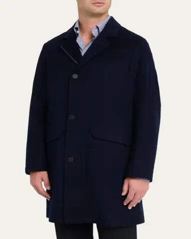Sease Men's Drone Wool and Cashmere Dust Coat | Thumbnail 4 Sease Men's Drone Wool and Cashmere Dust Coat | Thumbnail 4