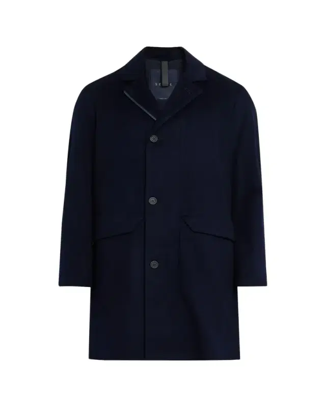 Men's Drone Wool and Cashmere Dust Coat