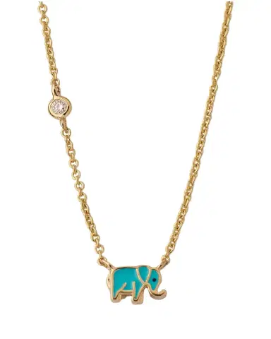 Sydney Evan Mini Enamel Elephant Pendant Necklace | Thumbnail 1 Sydney Evan Mini Enamel Elephant Pendant Necklace | Thumbnail 1