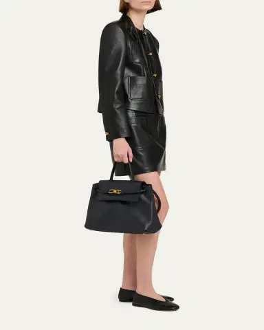 Bottega Veneta Leather Single-Breasted Jacket | Thumbnail 2 Bottega Veneta Leather Single-Breasted Jacket | Thumbnail 2
