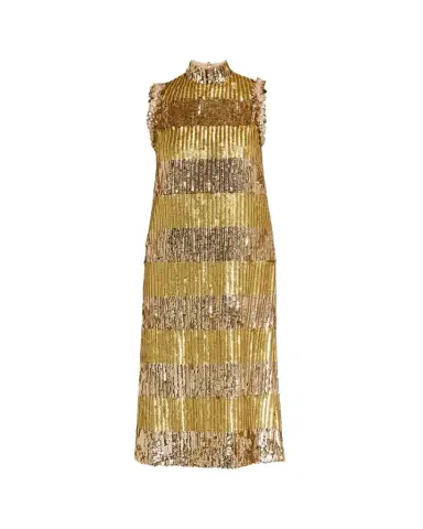 Valentino Garavani Sequin Embroidered Tulle Sleeveless Midi Dress | Thumbnail 1 Valentino Garavani Sequin Embroidered Tulle Sleeveless Midi Dress | Thumbnail 1