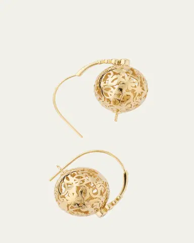 Sydney Evan 14K Yellow Gold Diamond Icon Drop Earrings | Thumbnail 4 Sydney Evan 14K Yellow Gold Diamond Icon Drop Earrings | Thumbnail 4