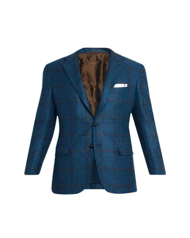 Kiton Men's Plaid Cashmere Sport Coat