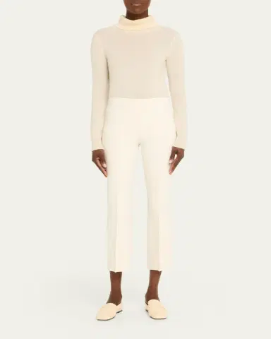 HIGH SPORT Kick Cotton-Knit Kickflare Ankle Pull-On Pants | Thumbnail 12