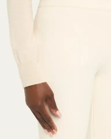 HIGH SPORT Kick Cotton-Knit Kickflare Ankle Pull-On Pants | Thumbnail 15