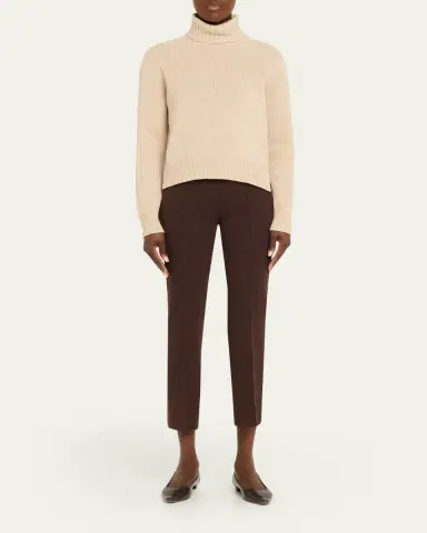 HIGH SPORT Kick Cotton-Knit Kickflare Ankle Pull-On Pants | Thumbnail 7
