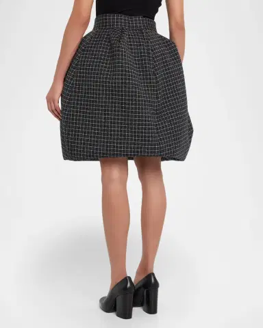 Marc Jacobs Runway Windowpane Check Padded Bubble Skirt | Thumbnail 7 Marc Jacobs Runway Windowpane Check Padded Bubble Skirt | Thumbnail 7