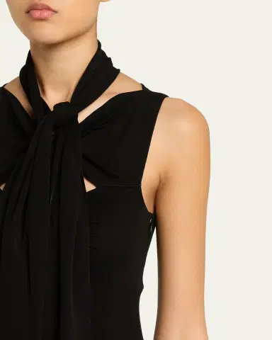 Alaïa Fluid Jersey Bow Dress | Thumbnail 11 Alaïa Fluid Jersey Bow Dress | Thumbnail 11