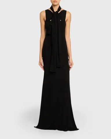 Alaïa Fluid Jersey Bow Dress | Thumbnail 8 Alaïa Fluid Jersey Bow Dress | Thumbnail 8