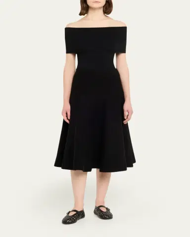 Alaïa Cashmere-Blend A-Line Knit Skirt | Thumbnail 2