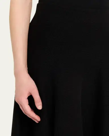 Alaïa Cashmere-Blend A-Line Knit Skirt | Thumbnail 5