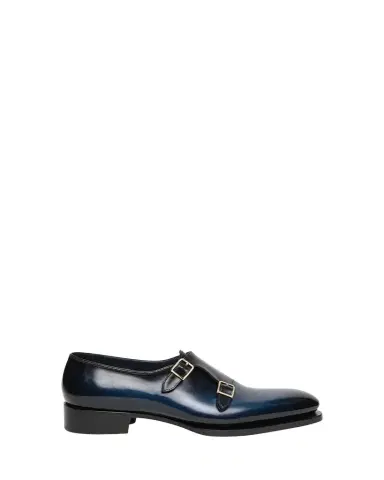 Santoni Men's Meraviglia Eterna Leather Monk-Strap Loafers | Thumbnail 1