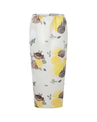 BERNADETTE Damian Floral Satin Maxi Skirt | Thumbnail 1