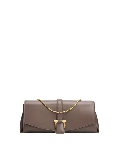 Ferragamo Gancini Flap Leather Shoulder Bag | Thumbnail 1 Ferragamo Gancini Flap Leather Shoulder Bag | Thumbnail 1