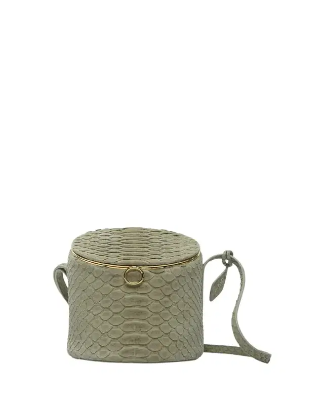 ALAÏA La Canette Shoulder Bag in Snakeskin