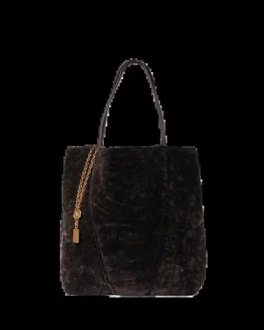 Chloé Spin Tote Bag in Shearling | Thumbnail 2 Chloé Spin Tote Bag in Shearling | Thumbnail 2