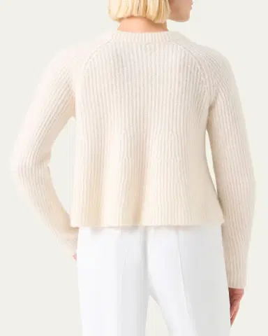Akris Cashmere and Silk Raglan Crewneck Sweater | Thumbnail 3 Akris Cashmere and Silk Raglan Crewneck Sweater | Thumbnail 3