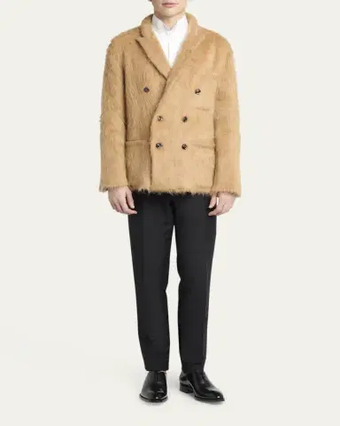 Tom Ford Men's Burnished Leather Oxfords | Thumbnail 3