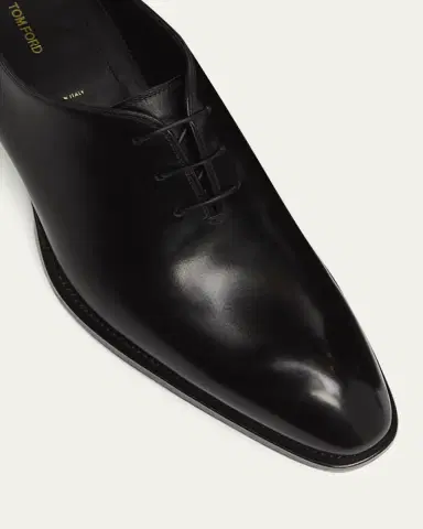 Tom Ford Men's Burnished Leather Oxfords | Thumbnail 5