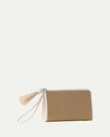 Akris Alexa Tassel Woven Cotton Clutch Bag | Thumbnail 2 Akris Alexa Tassel Woven Cotton Clutch Bag | Thumbnail 2