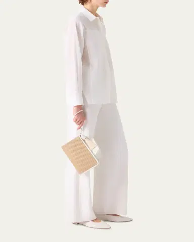 Akris Alexa Tassel Woven Cotton Clutch Bag | Thumbnail 5 Akris Alexa Tassel Woven Cotton Clutch Bag | Thumbnail 5