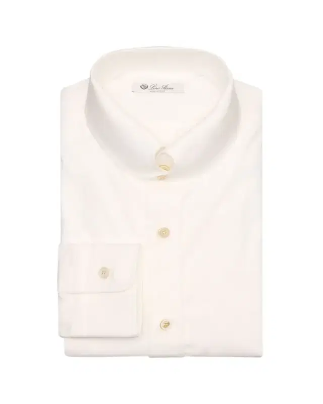 Loro Piana Men's Elia Cotton Flannel Dress Shirt