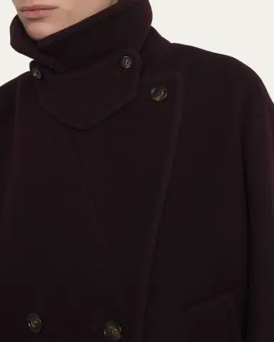 Chloé Wool Double-Breasted Oversized Pea Coat | Thumbnail 5 Chloé Wool Double-Breasted Oversized Pea Coat | Thumbnail 5