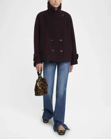 Chloé Wool Double-Breasted Oversized Pea Coat | Thumbnail 6 Chloé Wool Double-Breasted Oversized Pea Coat | Thumbnail 6