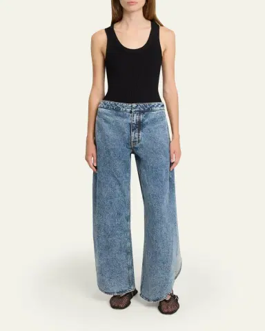 Alaïa Denim Petal Pants | Thumbnail 2
