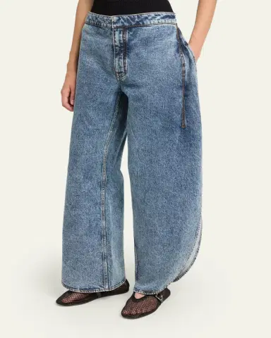 Alaïa Denim Petal Pants | Thumbnail 4