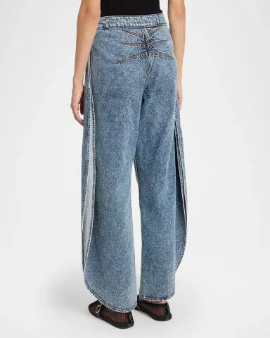Alaïa Denim Petal Pants | Thumbnail 7