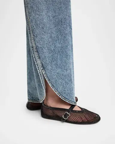Alaïa Denim Petal Pants | Thumbnail 9